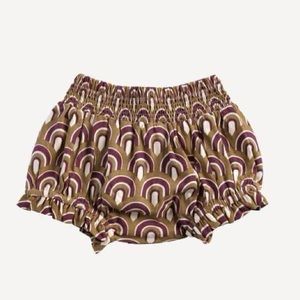 NWT Kate Quinn Shirred Waist Bloomer - Modern Scallop - organic cotton - 12-18m